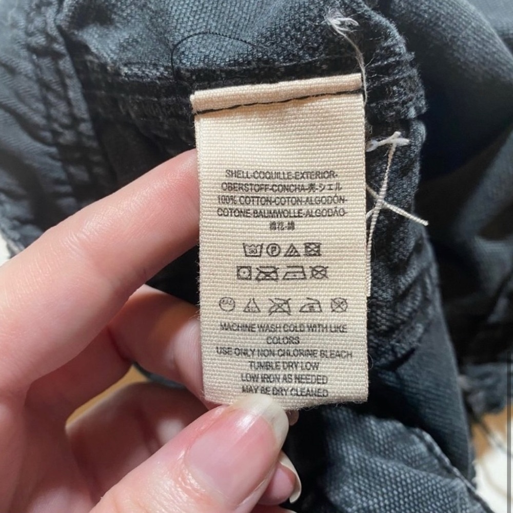 FREE PEOPLE Washed Black Get Far Cut Off Shorts Size 4 Micro - Picture 7 of 8